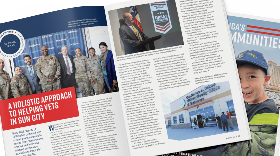 ISO Innovation, Quality of Life Enhancement Stories for America’s Defense Communities Magazine